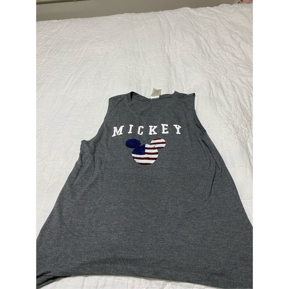 Disney Mickey Glitzy T-shirt Sz Medium